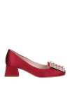 Roger Vivier Woman Pumps Red Size 8 Textile Fibers