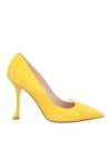 Roger Vivier Woman Pumps Yellow Size 7 Leather In Yellow