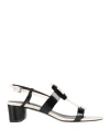 Roger Vivier Woman Sandals Black Size 8 Leather In Black