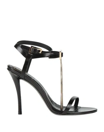 Roger Vivier Woman Sandals Black Size 6 Leather