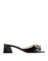 Roger Vivier Woman Sandals Black Size 7.5 Leather