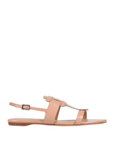 Roger Vivier Woman Sandals Blush Size 5.5 Leather In Pink