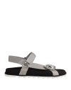 Roger Vivier Woman Sandals Light Grey Size 5 Textile Fibers In Gray
