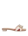 Roger Vivier Woman Sandals Off White Size 8 Calfskin In Off White