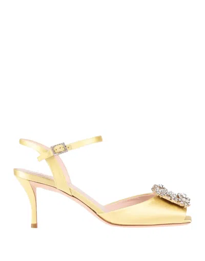 Roger Vivier Sandals In Light Yellow