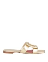 Roger Vivier Flat Sandals  Woman Color Gold In Grey