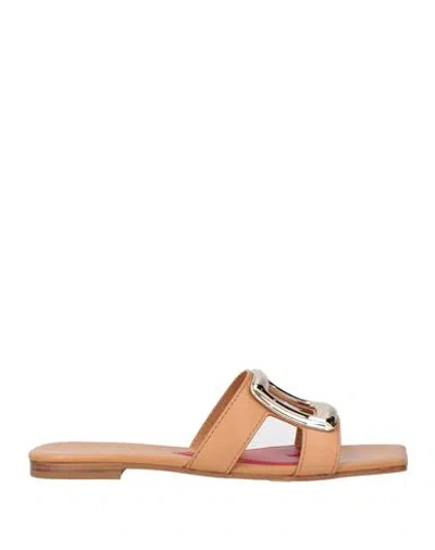 ROGER VIVIER ROGER VIVIER WOMAN SANDALS TAN SIZE 6 LEATHER