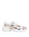 Roger Vivier Woman Sneakers White Size 10 Leather, Textile Fibers In White