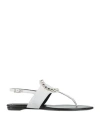 Roger Vivier Woman Thong Sandal Light Grey Size 8 Leather In Gray