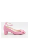 Roger Vivier Ankle Strap Pumps In Pink