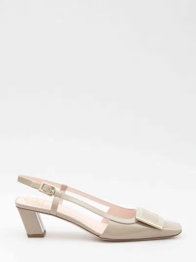 Roger Vivier Women Belle Vivier 45 Slingback Pumps In Beige