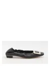 Roger Vivier Belle Vivier Ballet Flats In Black