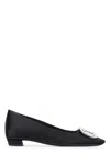 Roger Vivier Belle Vivier Satin Ballet Flats In Multicolor