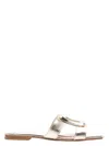 Roger Vivier Viv' By The Sea Metallic Leather Mules