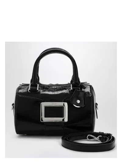 Roger Vivier Women's Belle Vivier Mini Bowling Bag In Black