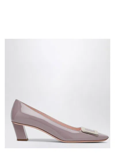 ROGER VIVIER WOMEN'S BELLE VIVIER PATENT LEATHER DUSTRY ROSE DÃ©COLLETÃ©S PUMPS