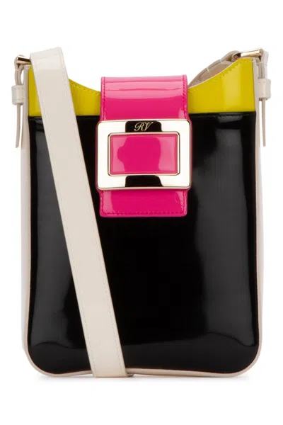 Roger Vivier Black Leather Crossbody Bag