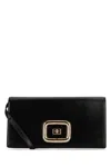 Roger Vivier Structured Chain Shoulder Bag In Black