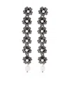 Roger Vivier Bouquet Pearl Pendant Earrings In Multicolor