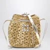 Roger Vivier Women's Crochet Trã¨s Vivier Bucket Bag In Beige