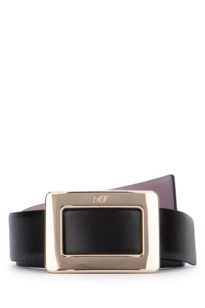 Roger Vivier Ceinture B. Vivier Doubleface P.30 In Black