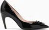 Roger Vivier 85mm Choc Patent Leather Pumps In Black
