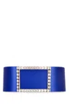 Roger Vivier Crystal Buckle Belt In Multicolor