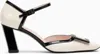 Roger Vivier Women's Cream/black Patent Leather Mary-jane Pumps | Size 39.5 | Rvw71335990d1p In Multicolor