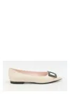 Roger Vivier Gommettine Ballerina Flats In White