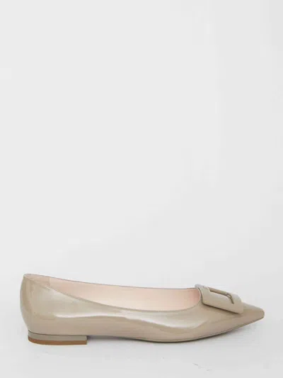 Roger Vivier Women Gommettine Ballerinas In Cream