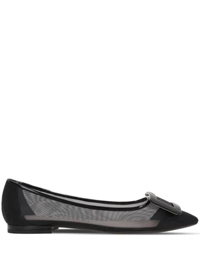 ROGER VIVIER ROGER VIVIER WOMEN GOMMETTINE NET BALLET FLATS