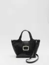 Roger Vivier Women Grand Vivier Choc Mini Bag In Black