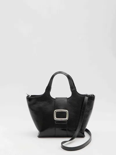 Roger Vivier Women Grand Vivier Choc Mini Bag In Black