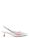 Roger Vivier I Love Vivier Multistrap Slingback Pumps In Leather In Silver