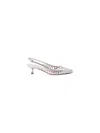 Roger Vivier I Love Vivier Multistrap Slingback Pumps In Leather In Silver