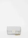Roger Vivier Jeu De Fille Glittered Clutch In Silver