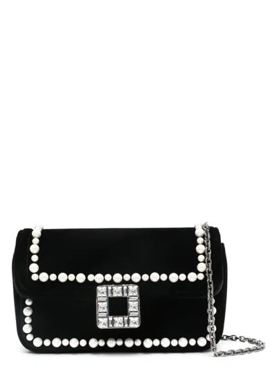 ROGER VIVIER WOMEN'S JEU DE FILLE VELVET CLUTCH