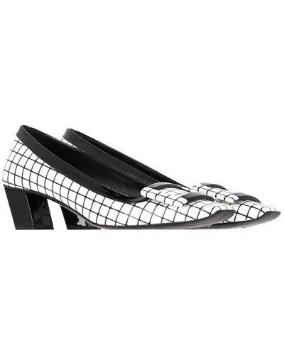 Roger Vivier Women's Leather Belle Vivier Graphic Grid Pump (authentic Pre-  Loved) In Multi