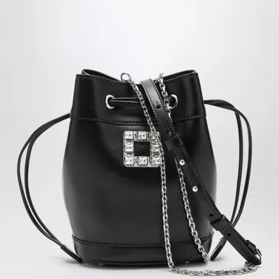 ROGER VIVIER WOMEN'S LEATHER BUCKET BAG TRÈS VIVIER