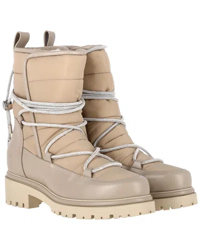 Roger Vivier Women's Leather Embellished Shell Bootie (authentic Pre-loved) In Neutral