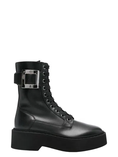 Roger Vivier Women's Leather Lace-up Shoes