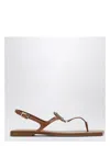 Roger Vivier Sea Leather Thong Sandals With Buckle Detail