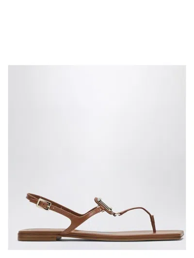 ROGER VIVIER WOMEN'S LEATHER VIV BY THE SEA SANDALS