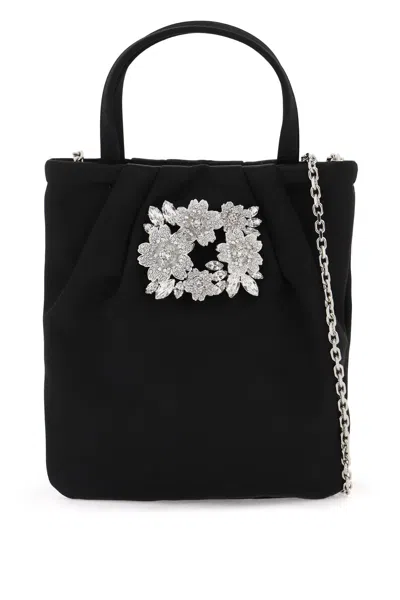 Roger Vivier Women's Micro Drapã© Pocket Bag In Nero