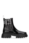 Roger Vivier Wallaviv Str Buckle Chelsea Bootie In Black
