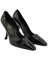 Roger Vivier Women's Patent Leather Curved Heel Pump (authentic Pre-loved) In Black