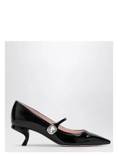 Roger Vivier Women's Patent Leather Mary Jane Virgule Decolletã©s Pumps