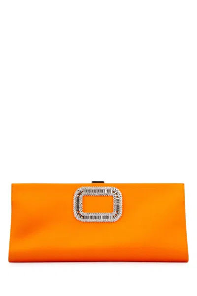 Roger Vivier Women Pilgrim Soft Bag In Orange