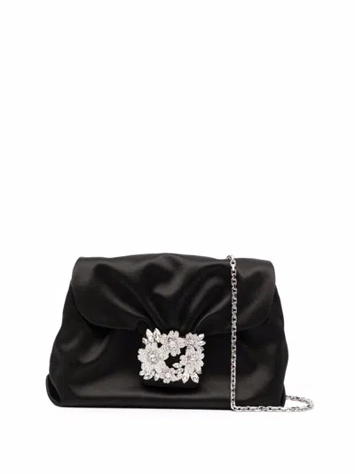 Roger Vivier Women Rv Bouquet Satin Clutch