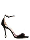 Roger Vivier I Love Vivier Strass-detail Satin Sandals